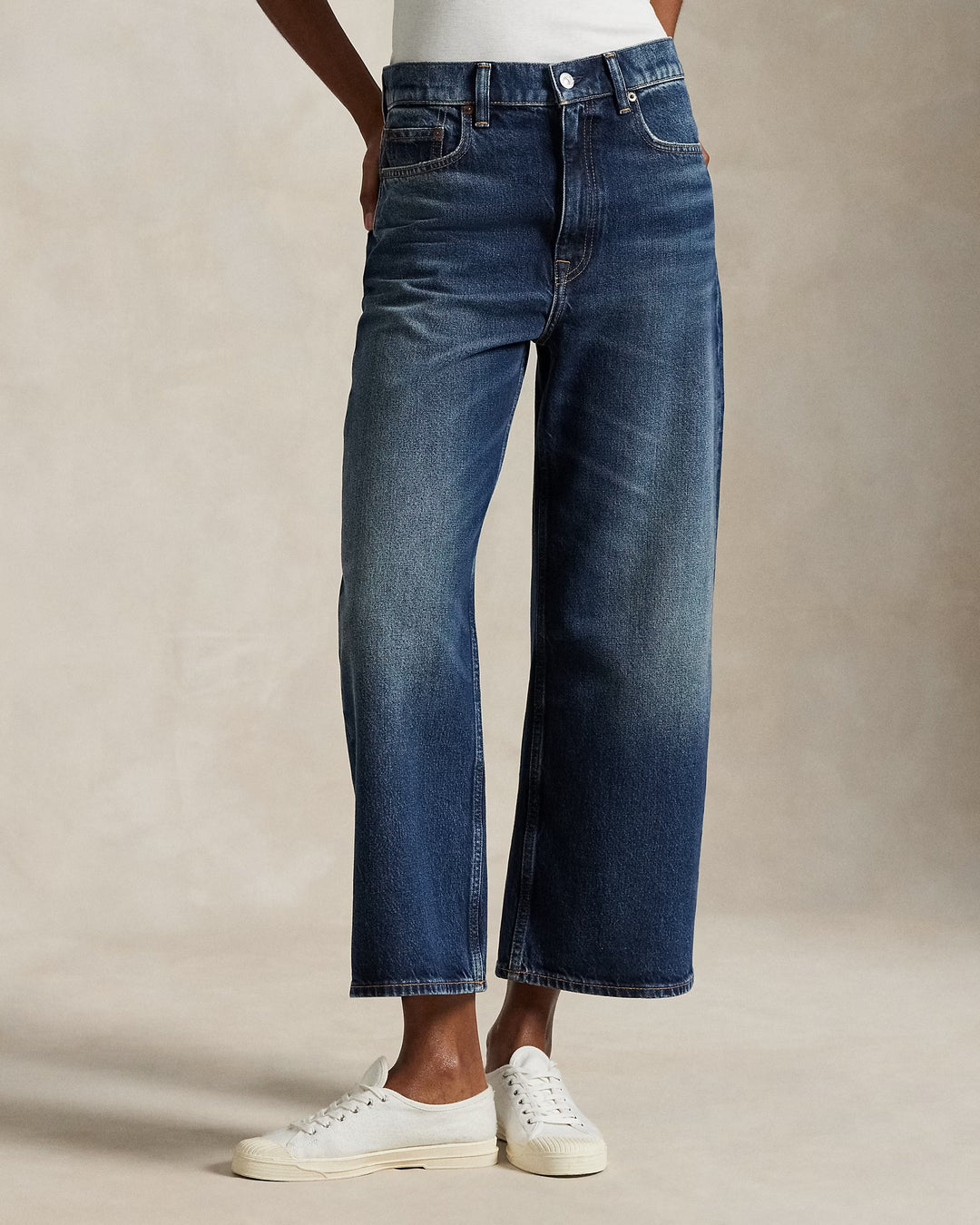 Ralph Lauren High-Rise Wide-Leg Crop Jean