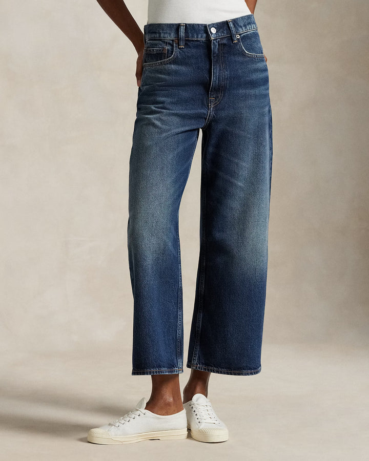 Ralph Lauren High-Rise Wide-Leg Crop Jean