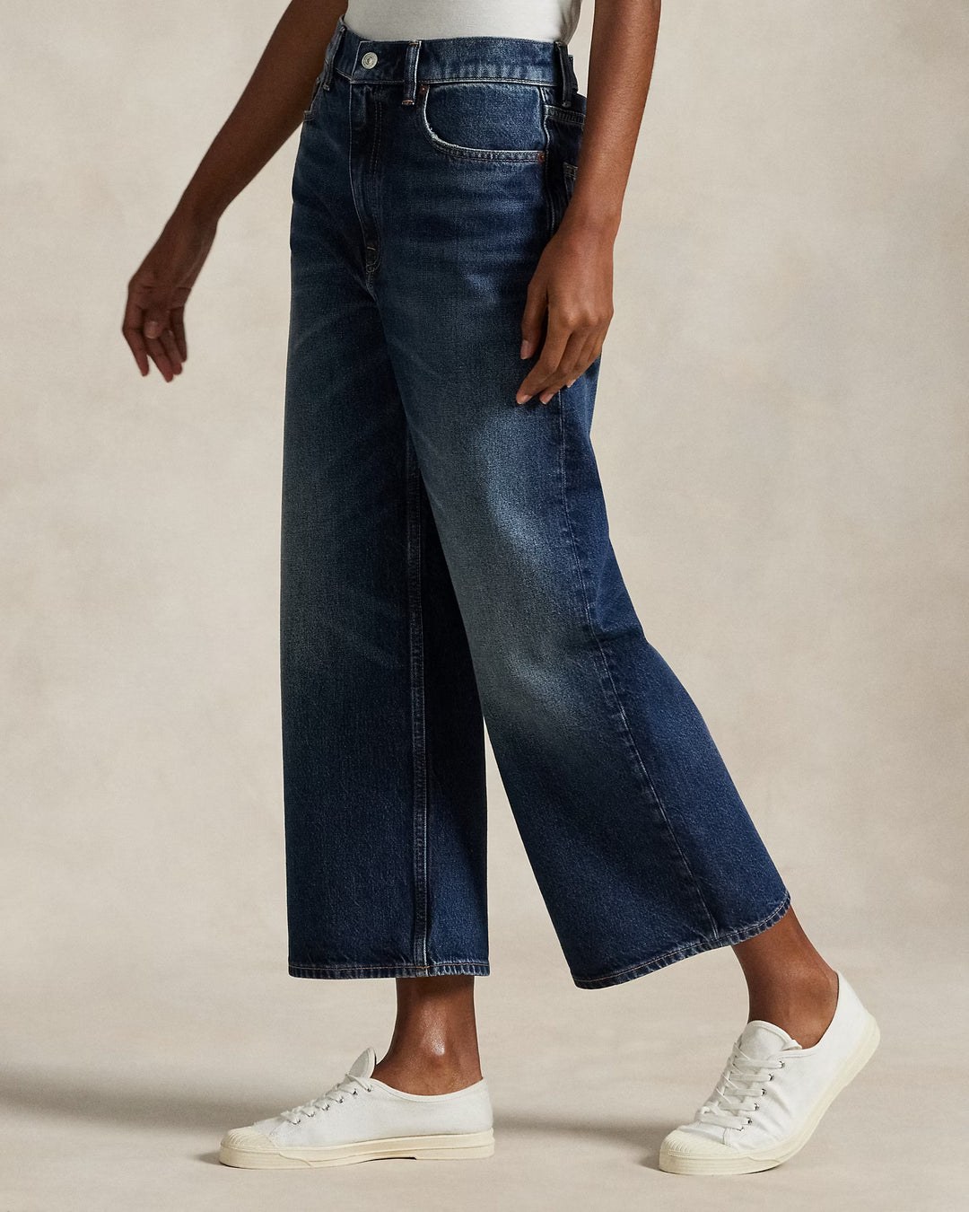 Ralph Lauren High-Rise Wide-Leg Crop Jean