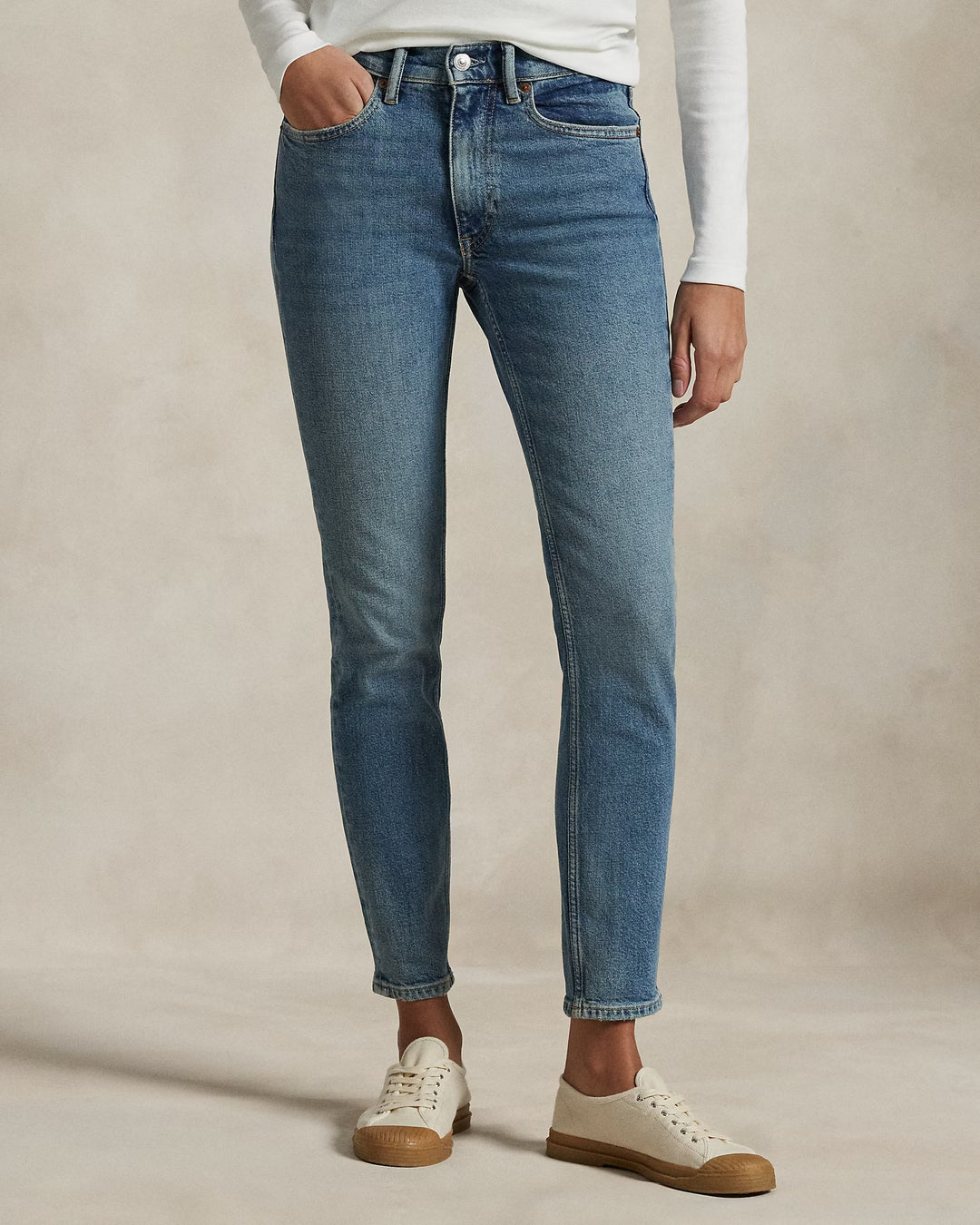 Ralph Lauren Mid-Rise Super-Slim Jean