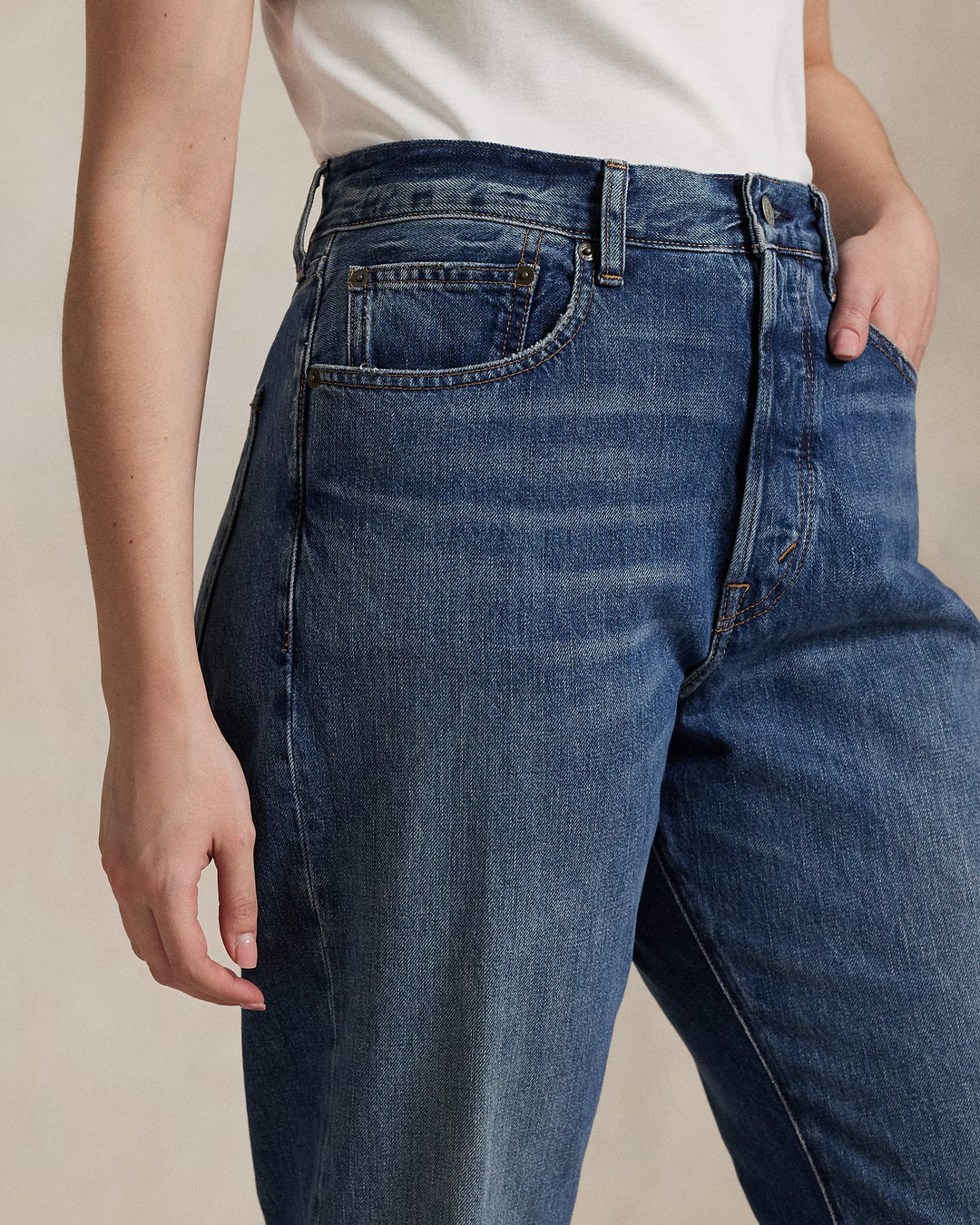 Ralph Lauren High-Rise Relaxed Straight Jean