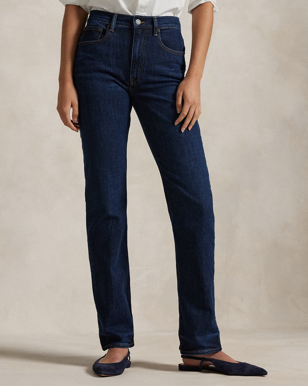 Ralph Lauren High-Rise Straight Jean