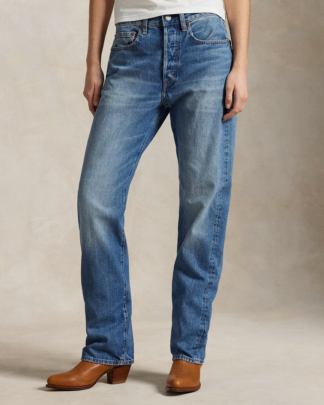 Ralph Lauren High-Rise Relaxed Straight Jean
