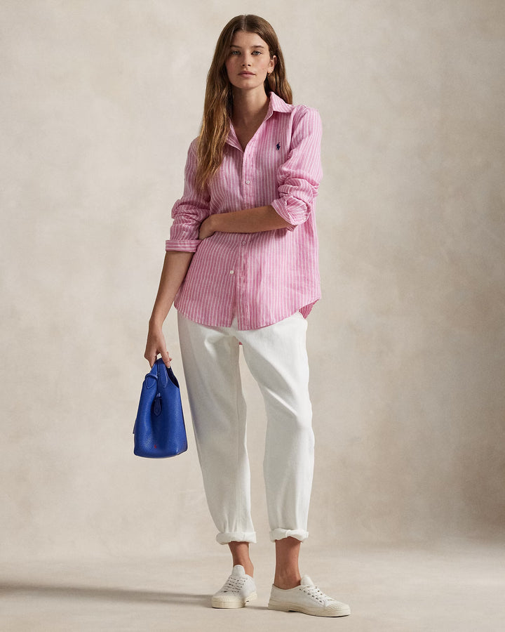 Ralph Lauren Classic Fit Striped Linen Shirt