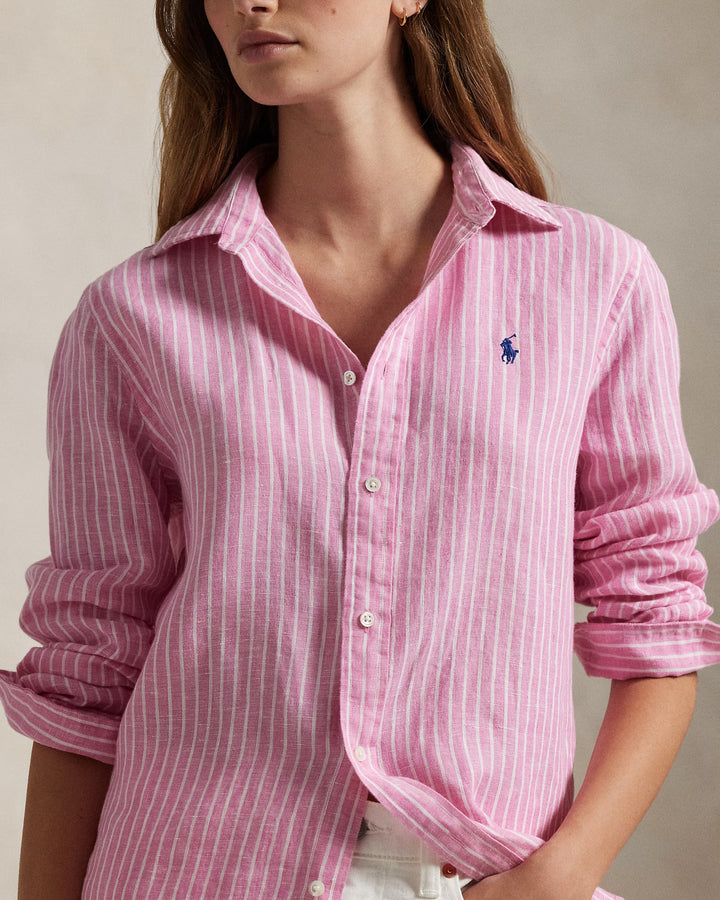 Ralph Lauren Classic Fit Striped Linen Shirt