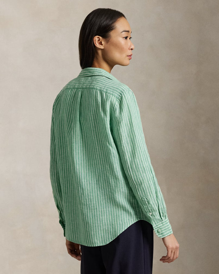 Ralph Lauren Classic Fit Striped Linen Shirt