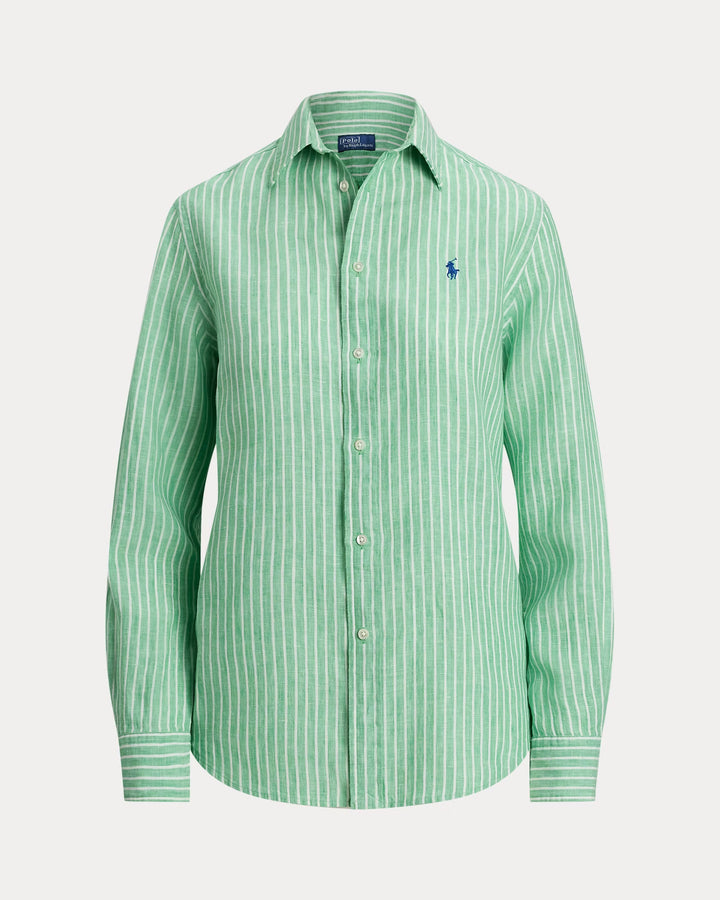 Ralph Lauren Classic Fit Striped Linen Shirt