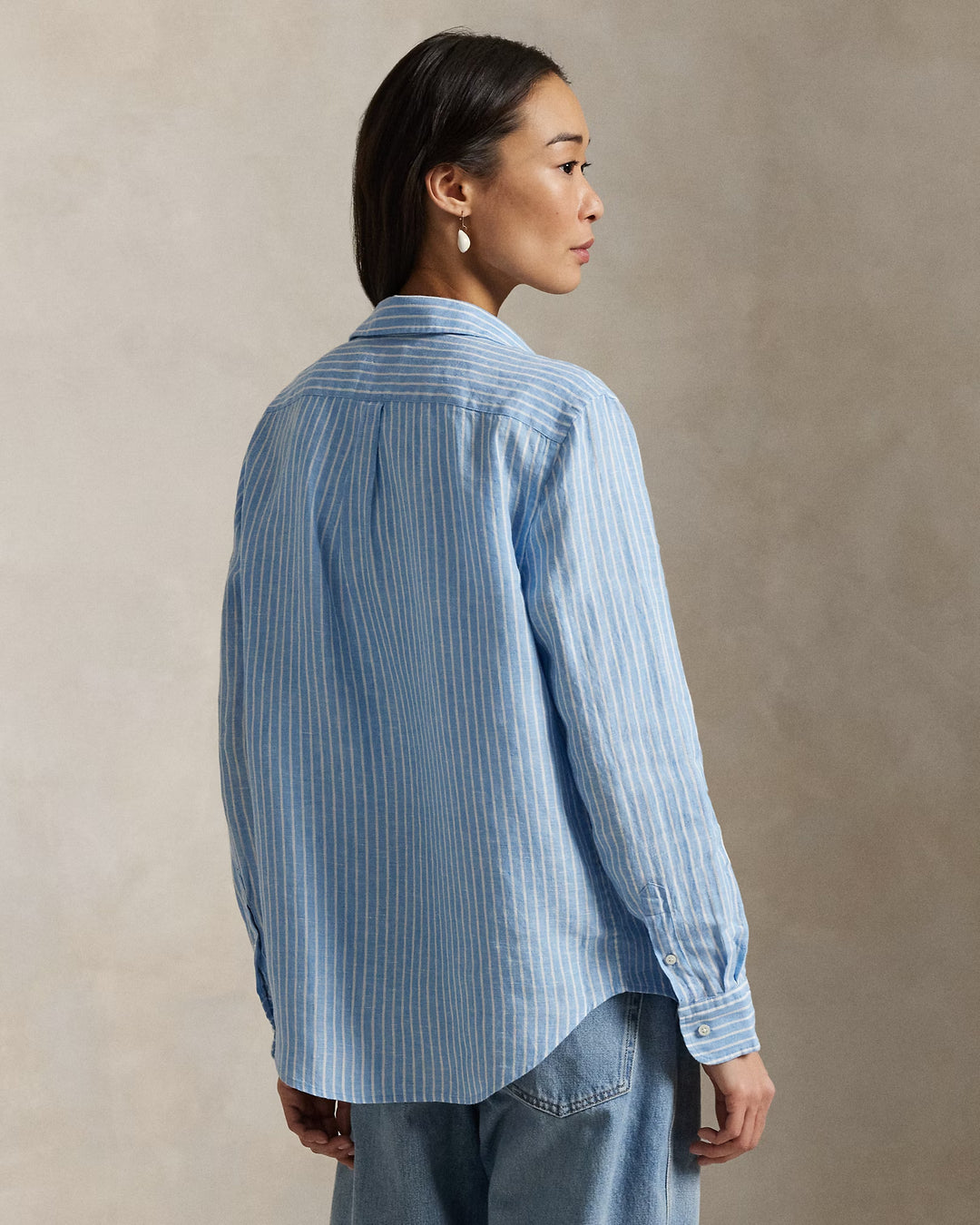Ralph Lauren Classic Fit Striped Linen Shirt