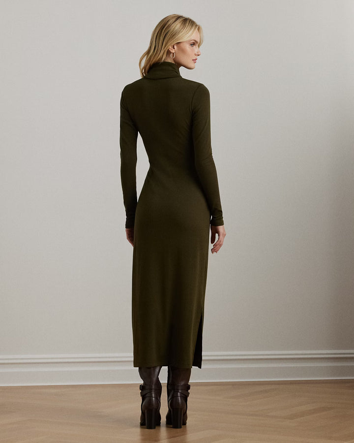Ralph Lauren Tie-Front Turtleneck Dress