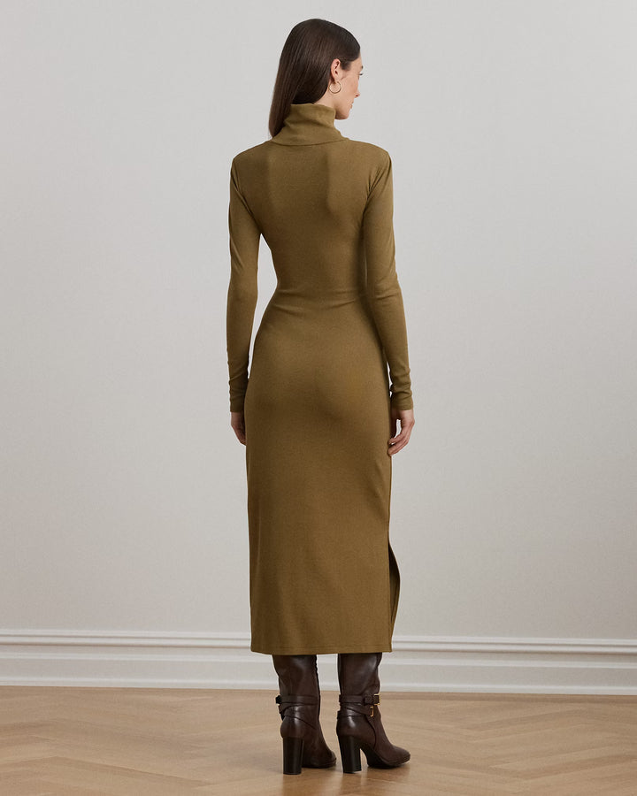 Ralph Lauren Tie-Front Turtleneck Dress