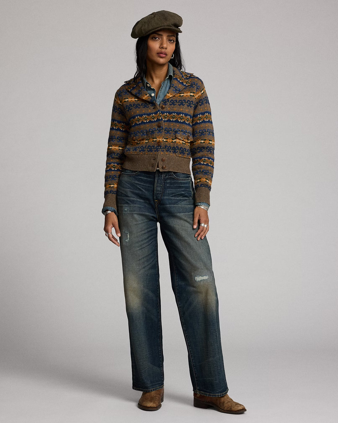 Ralph Lauren Vintage Wide Fit Distressed Kenley Jean