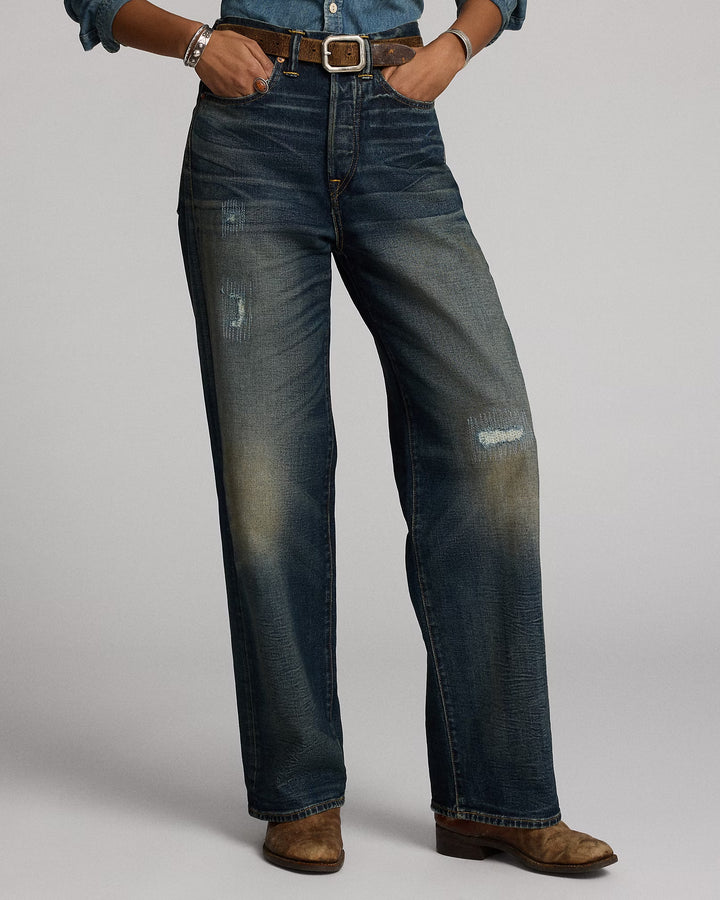 Ralph Lauren Vintage Wide Fit Distressed Kenley Jean