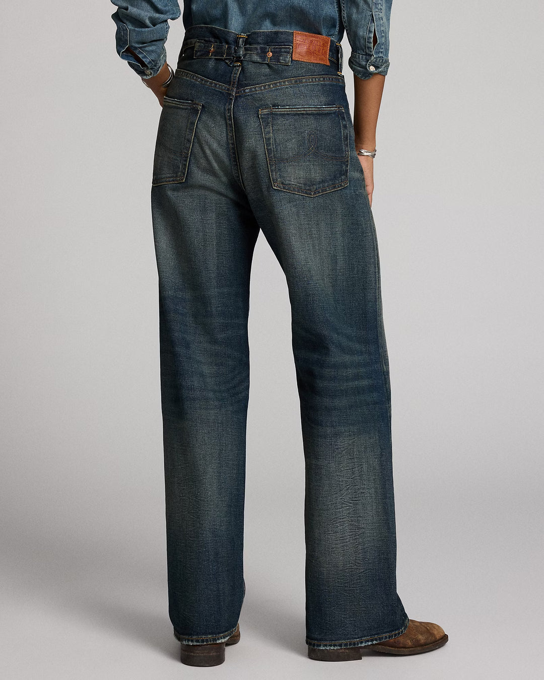 Ralph Lauren Vintage Wide Fit Distressed Kenley Jean
