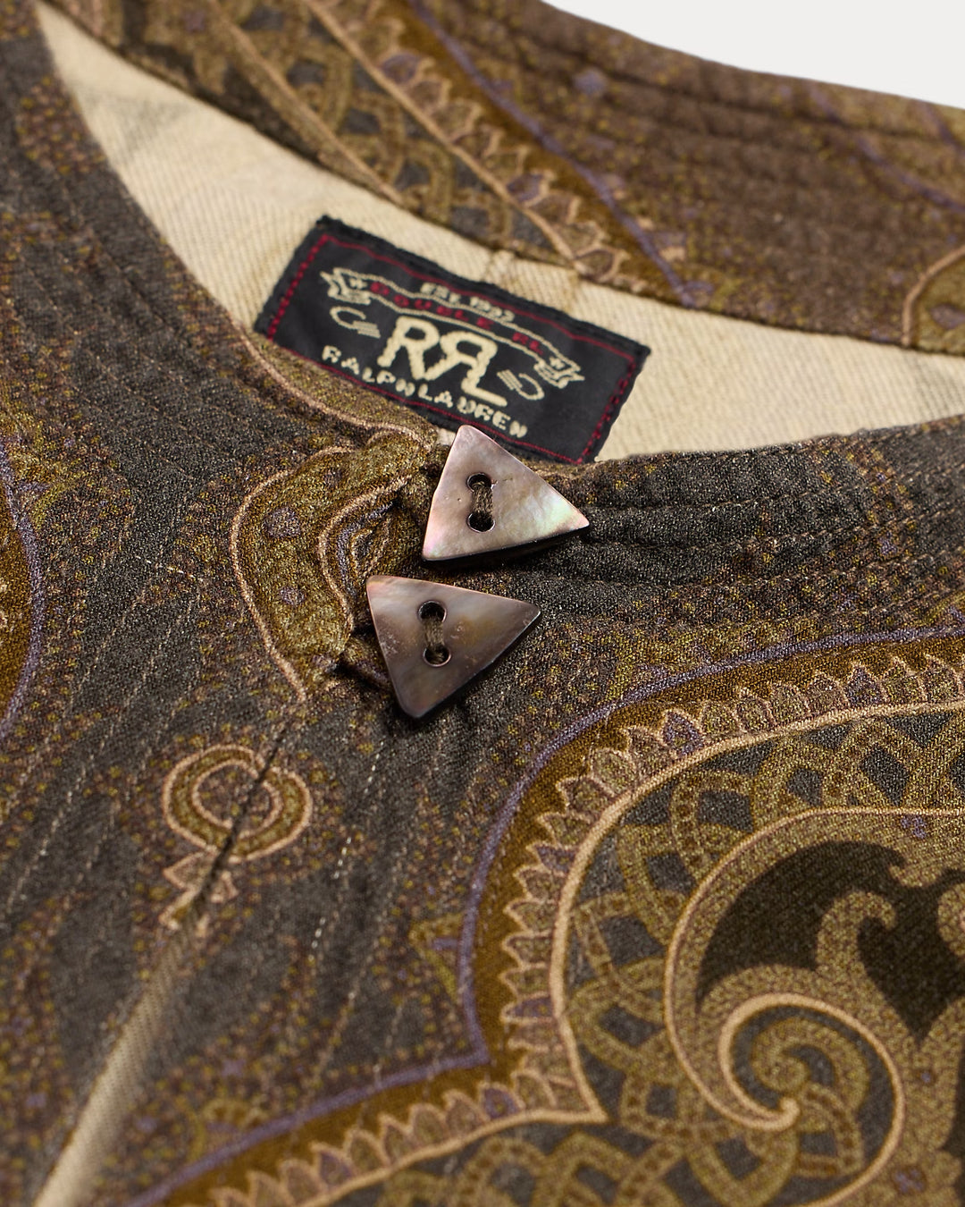Ralph Lauren Paisley Twill Bias-Cut Blouse