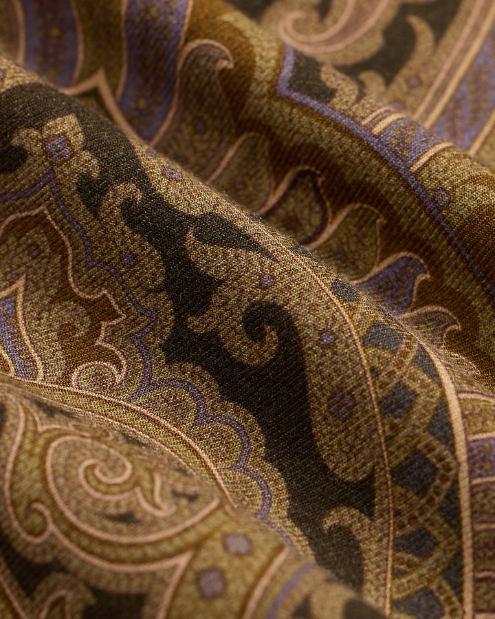 Ralph Lauren Paisley Twill Bias-Cut Blouse