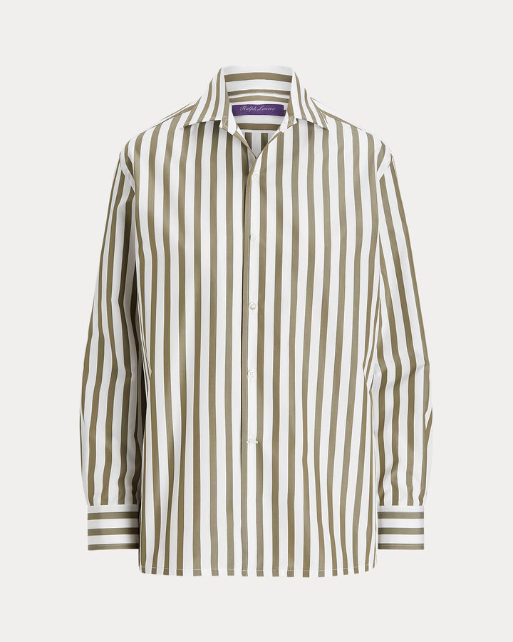 Ralph Lauren Capri Relaxed Fit Striped Cotton Shirt