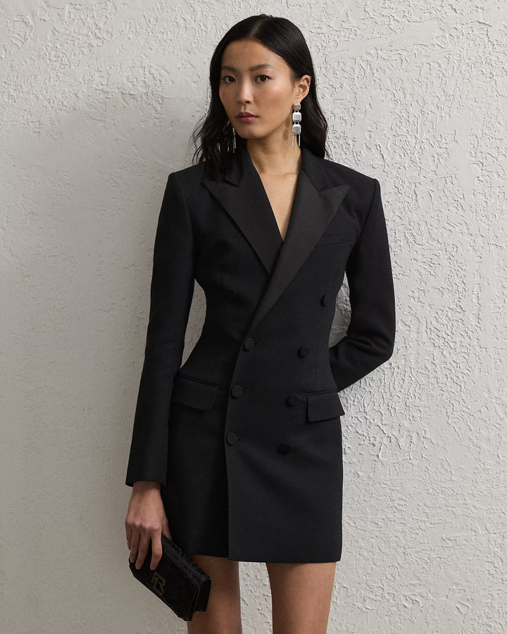 Ralph Lauren Cottrell Double-Breasted Cocktail Dress