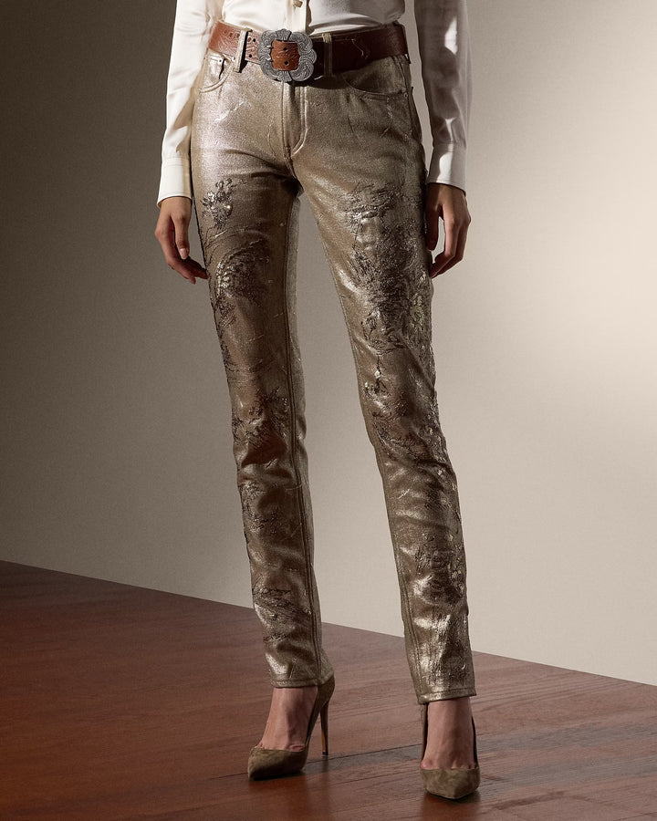 Ralph Lauren Embellished 160 Slim Denim Jean