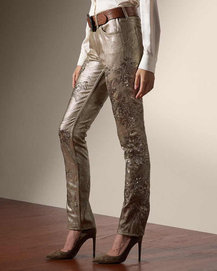Ralph Lauren Embellished 160 Slim Denim Jean
