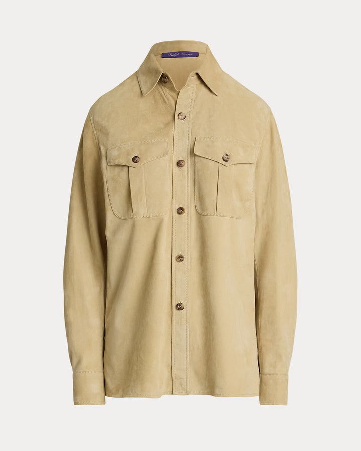 Ralph Lauren Landry Lamb-Suede Shirt