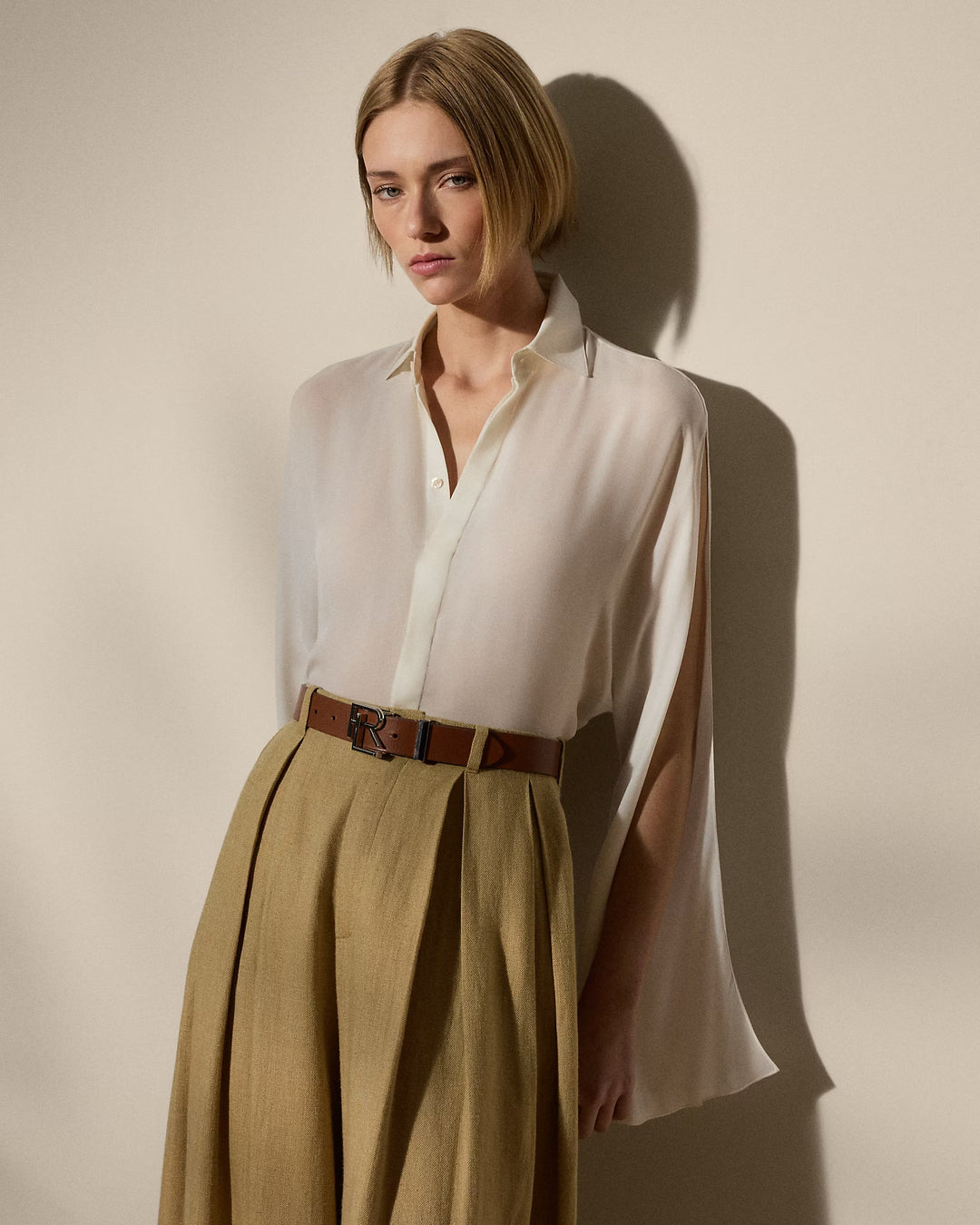 Ralph Lauren Karen Silk Georgette Blouse