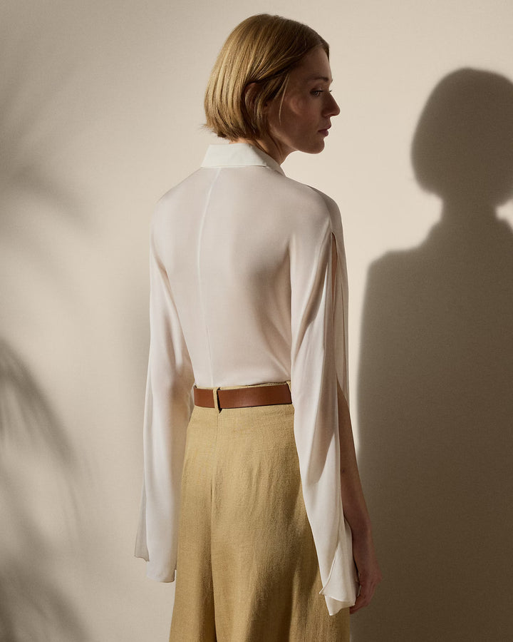 Ralph Lauren Karen Silk Georgette Blouse