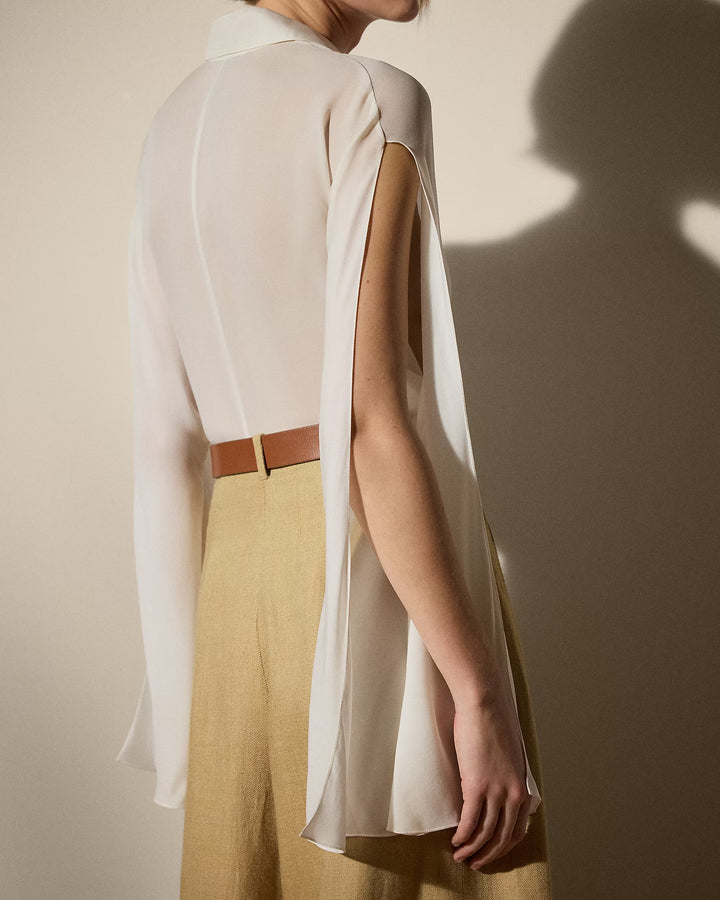 Ralph Lauren Karen Silk Georgette Blouse
