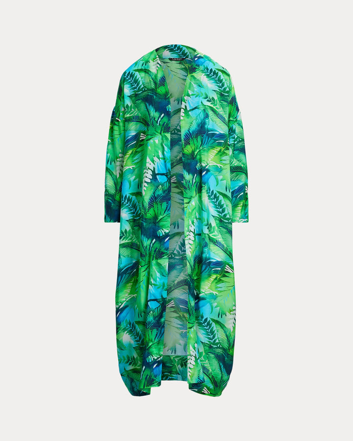 Ralph Lauren Palm-Frond-Print Robe Cover-Up