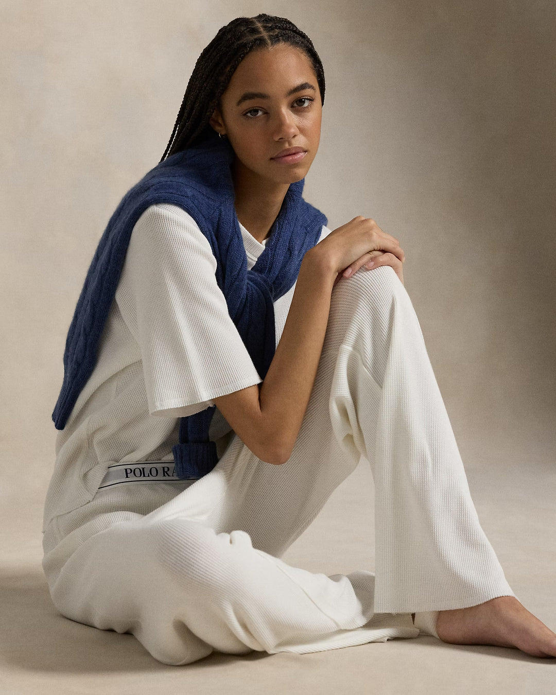 Ralph Lauren Waffle-Knit Pajama Set