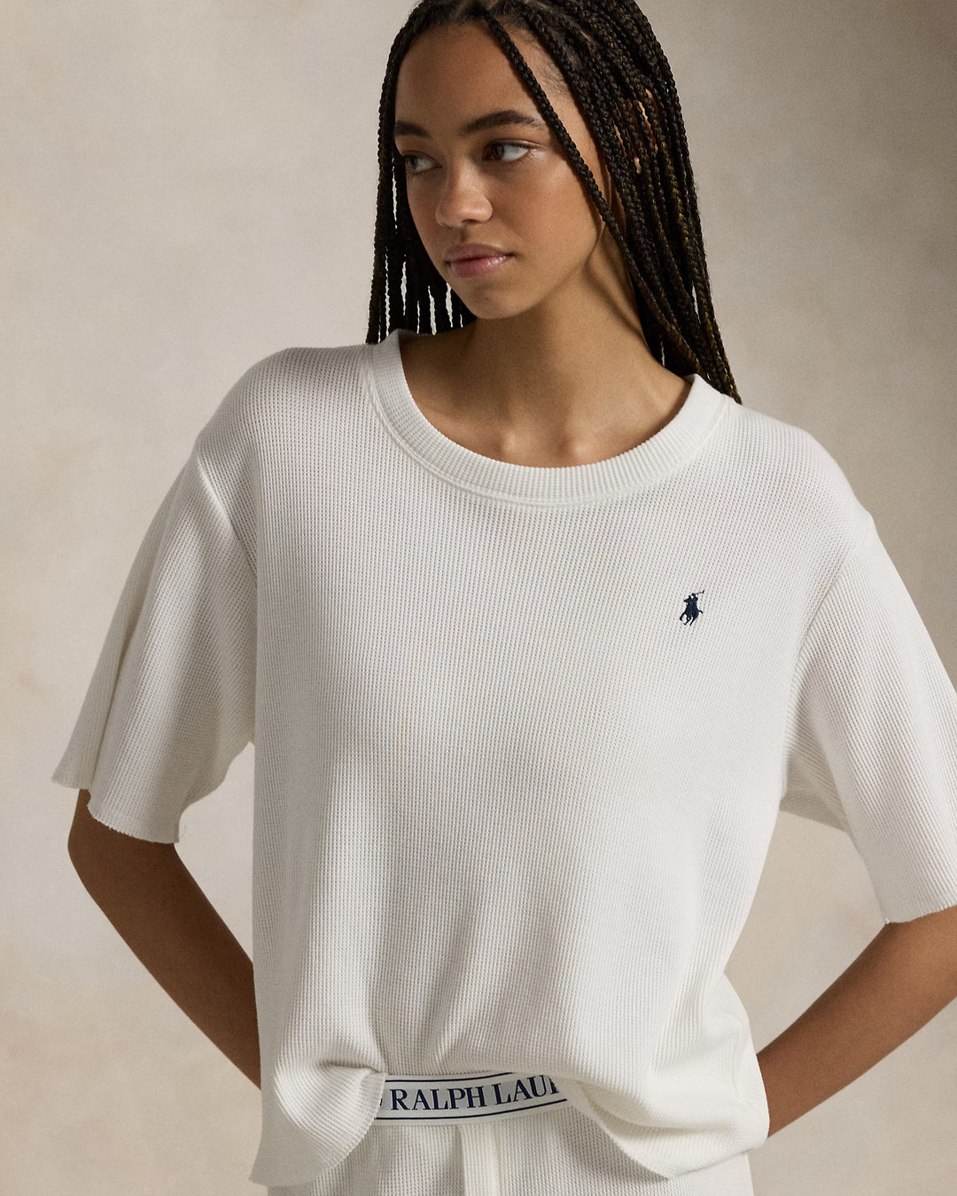 Ralph Lauren Waffle-Knit Pajama Set