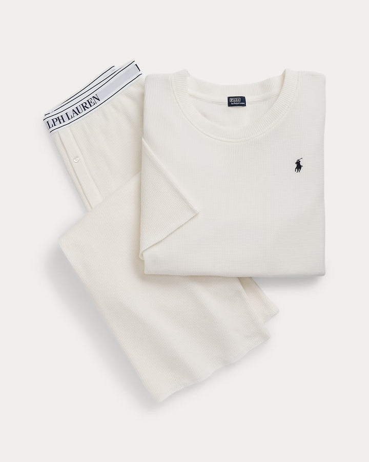 Ralph Lauren Waffle-Knit Pajama Set