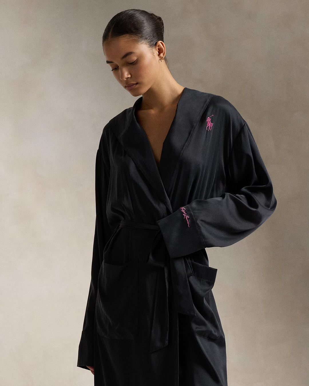 Ralph Lauren Pink Pony Silk Robe
