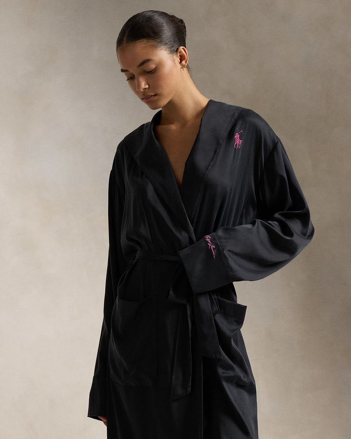 Ralph Lauren Pink Pony Silk Robe