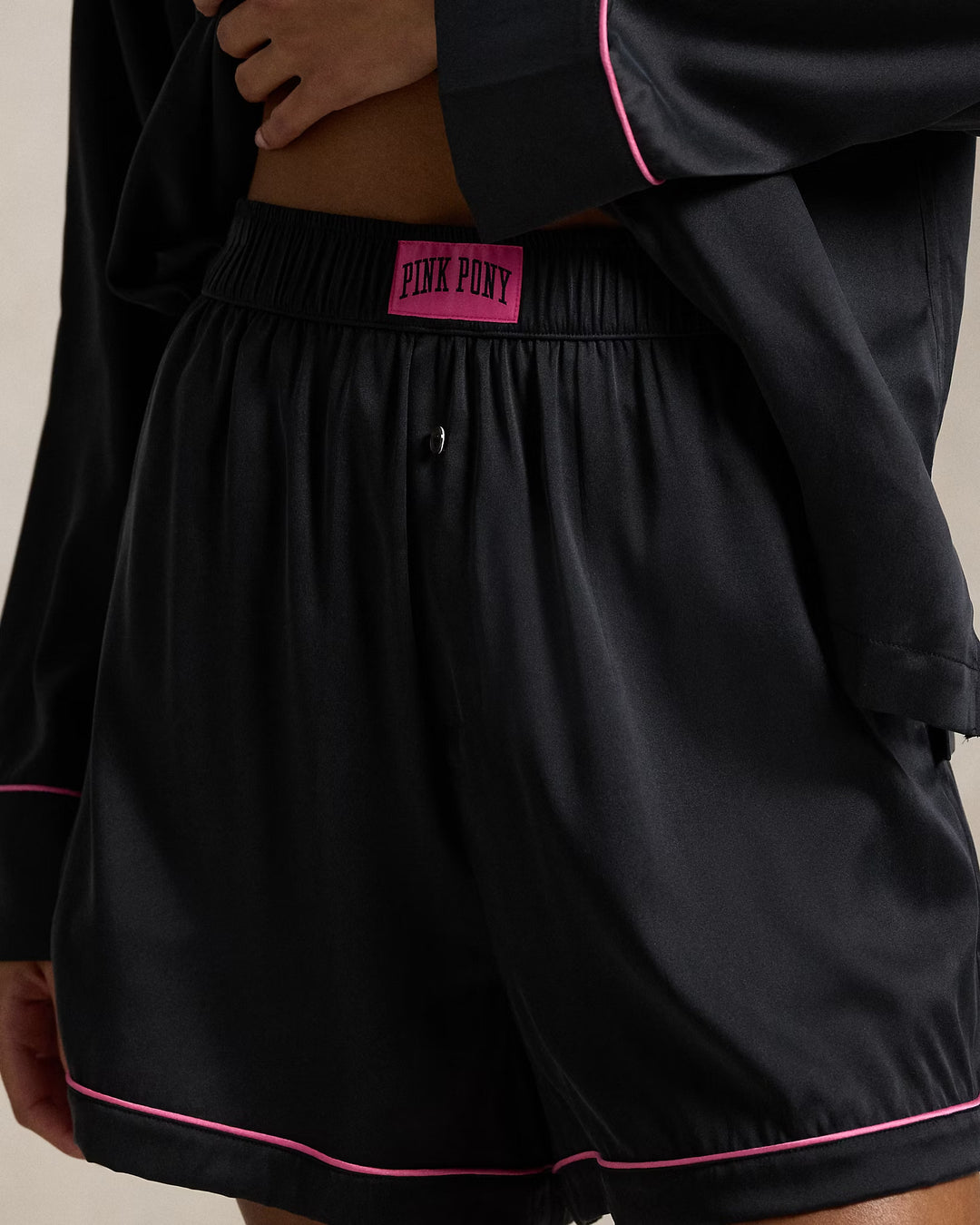 Ralph Lauren Pink Pony Silk Pajama Set