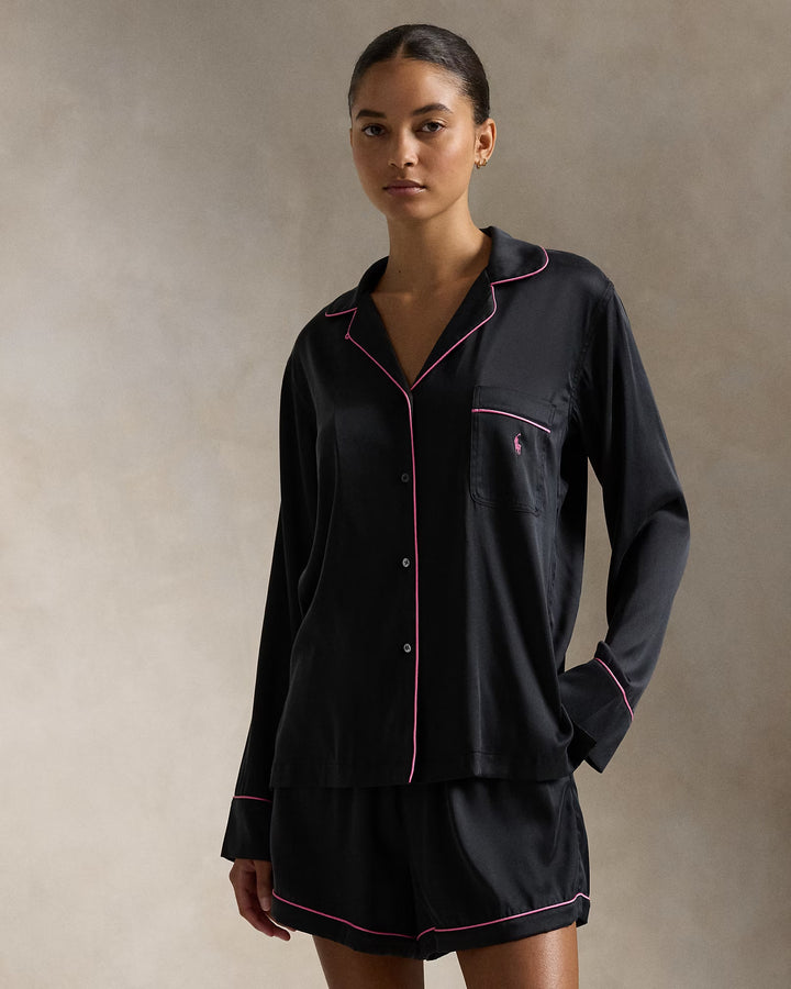 Ralph Lauren Pink Pony Silk Pajama Set