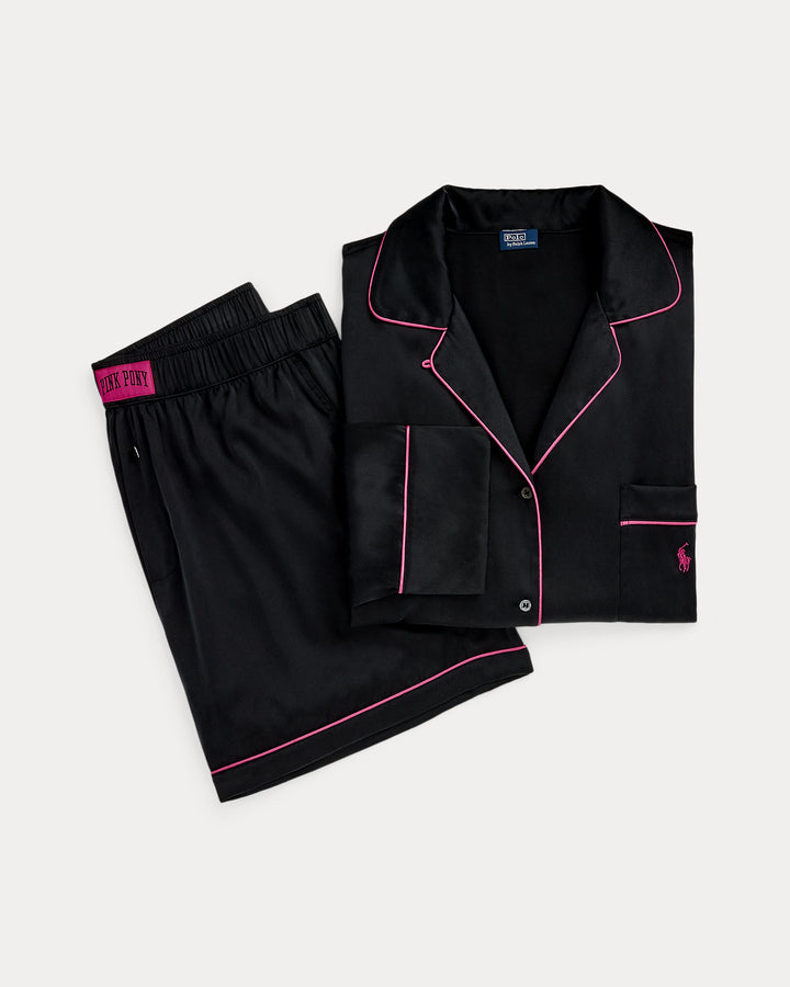 Ralph Lauren Pink Pony Silk Pajama Set