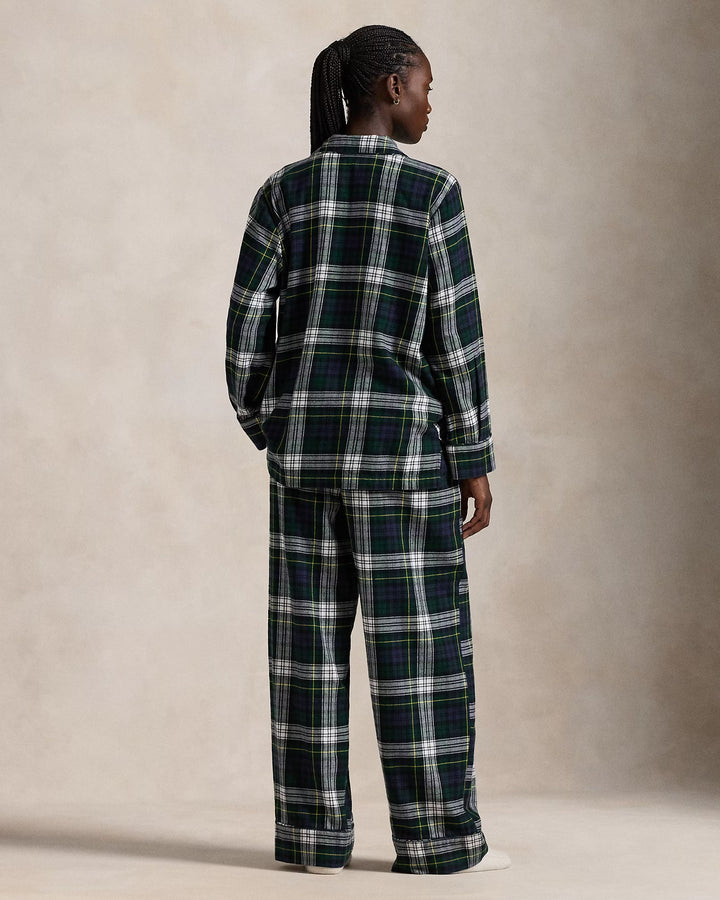 Ralph Lauren Plaid Cotton Flannel Long-Sleeve PJ Set