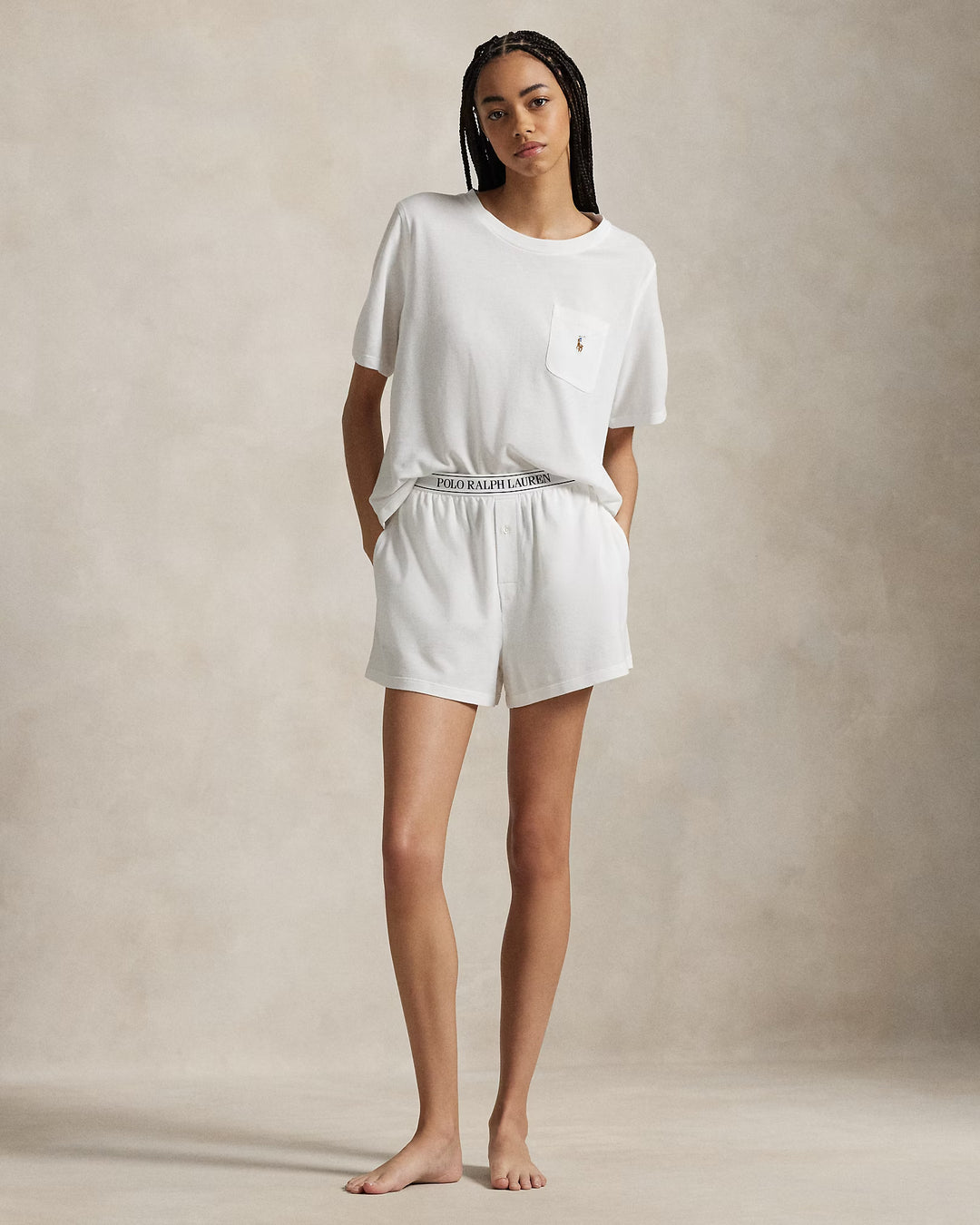 Ralph Lauren Knit Tee & Boxer Short Pajama Set