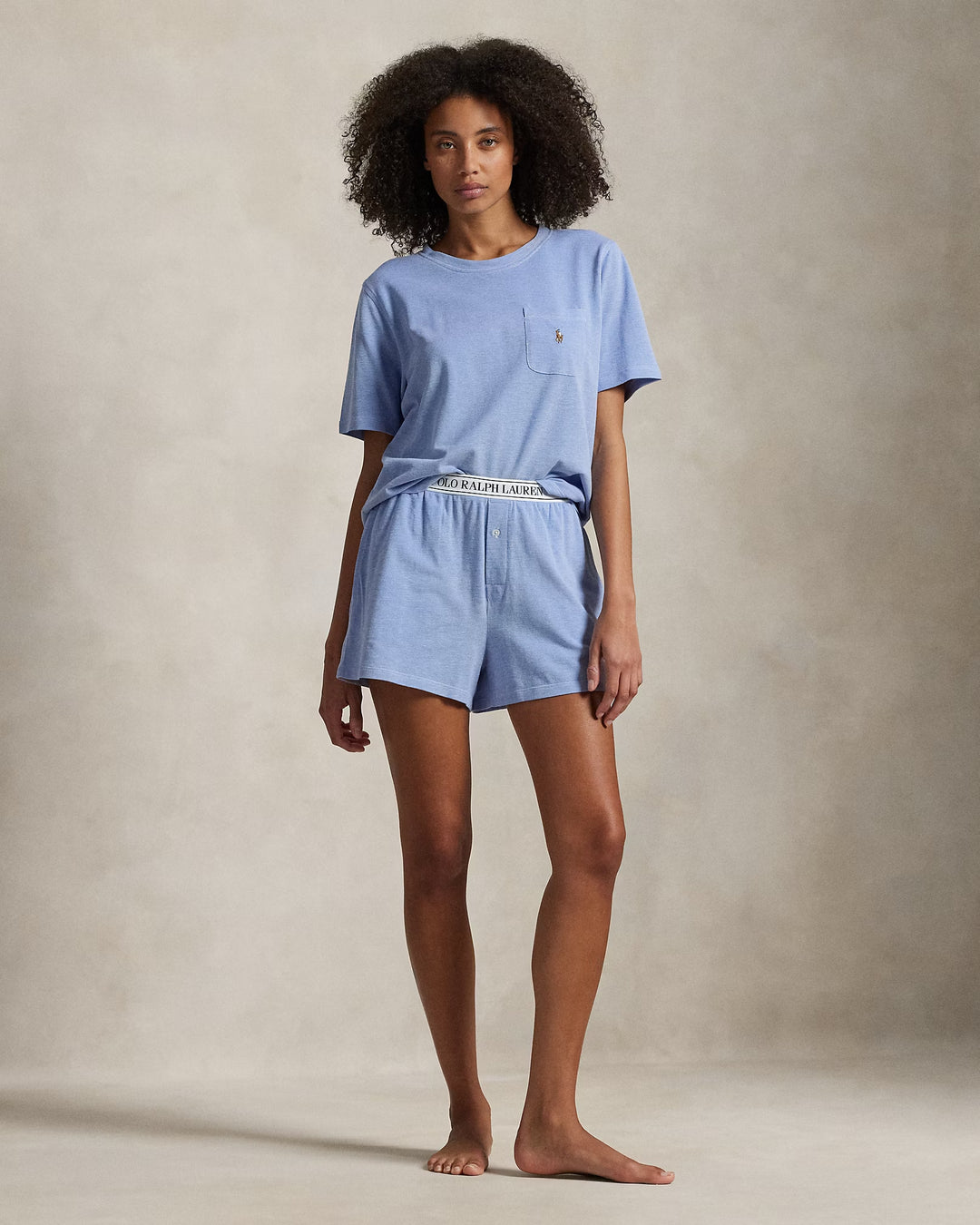 Ralph Lauren Knit Tee & Boxer Short Pajama Set