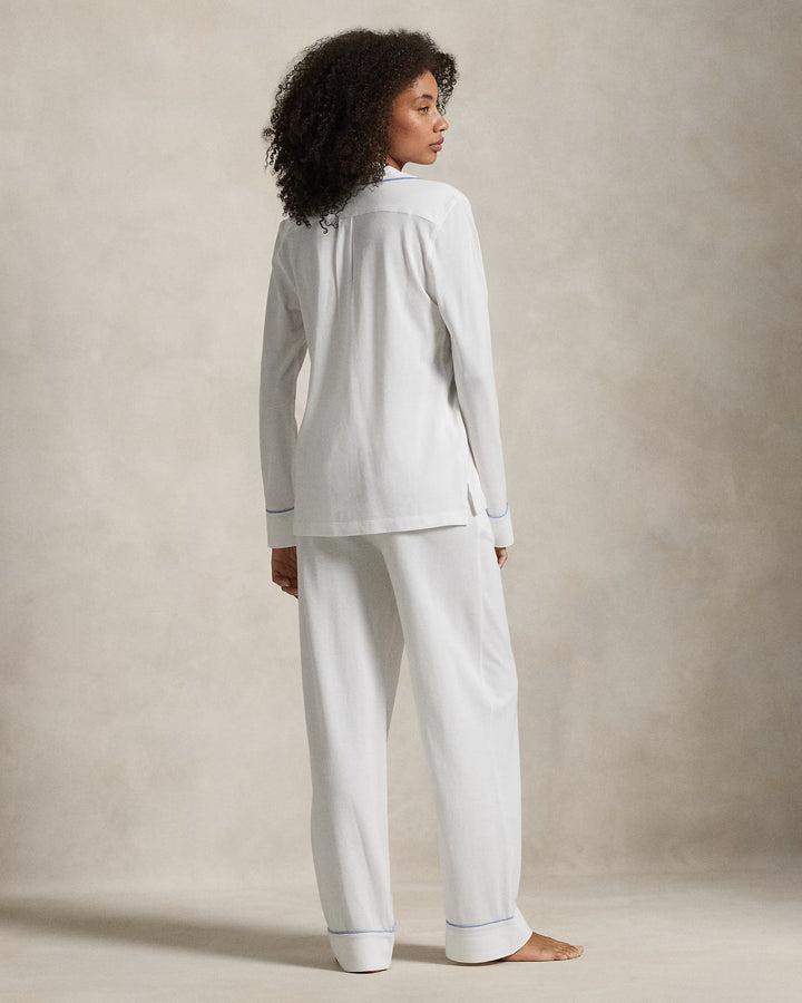 Ralph Lauren Knit Long-Sleeve Shirt & Pant Pajama Set