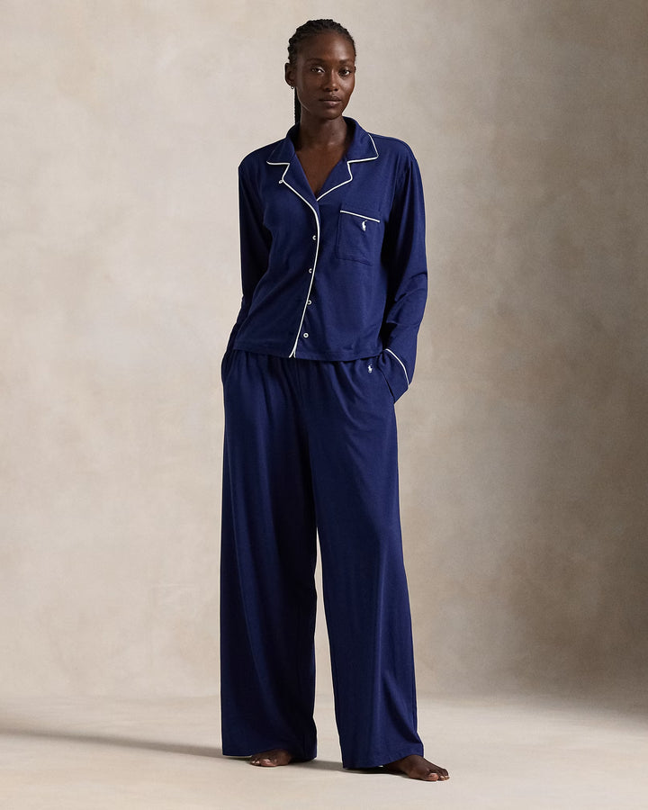 Ralph Lauren Long-Sleeve Jersey Pajama Set