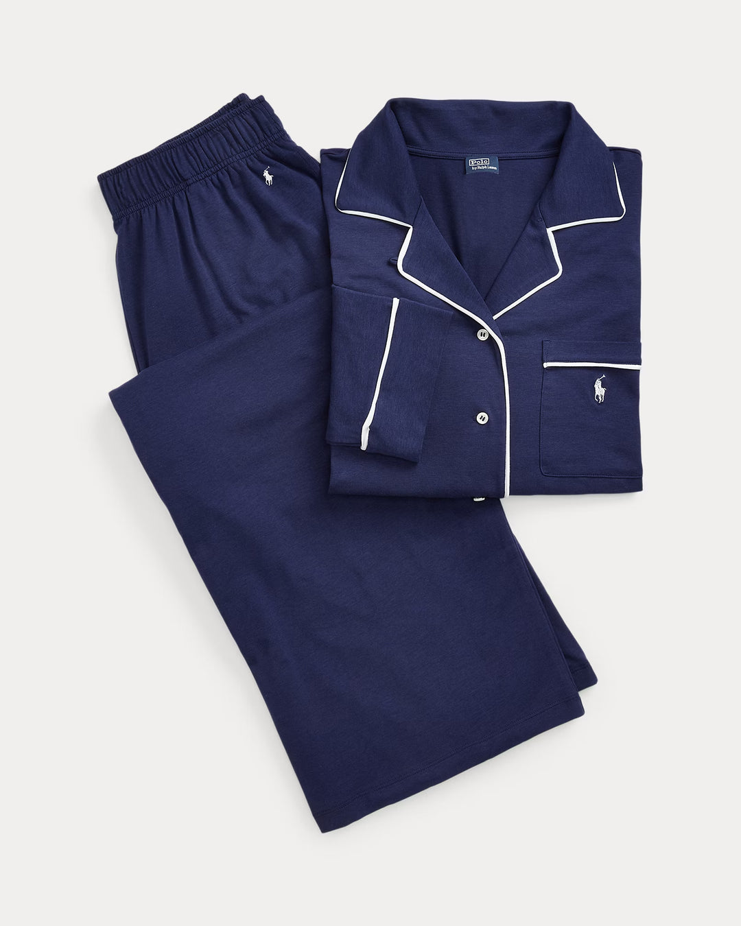 Ralph Lauren Long-Sleeve Jersey Pajama Set