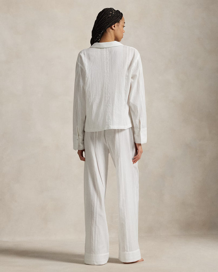 Ralph Lauren Striped Poplin Shirt & Pant PJ Set