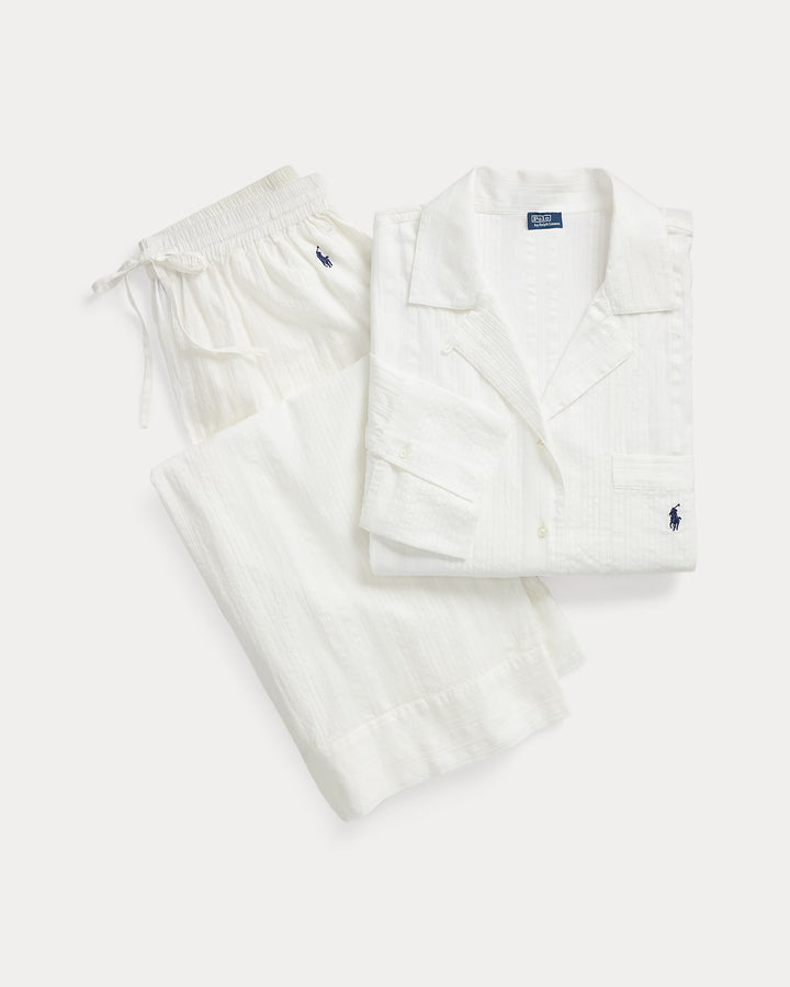 Ralph Lauren Striped Poplin Shirt & Pant PJ Set