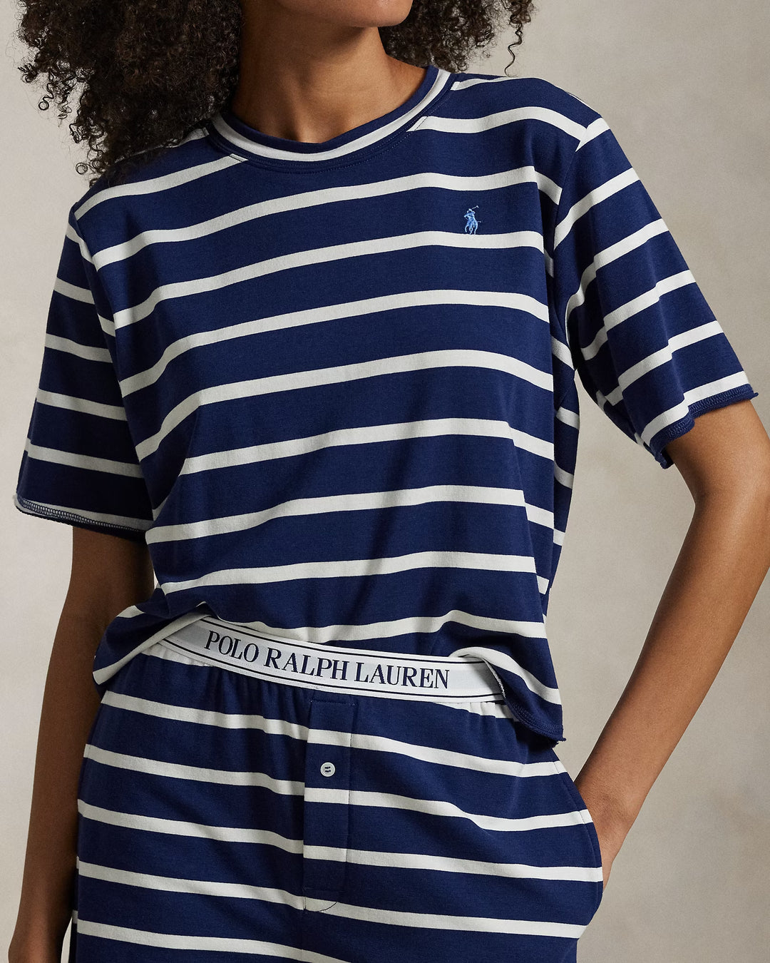 Ralph Lauren Striped Short-Sleeve Pajama Set
