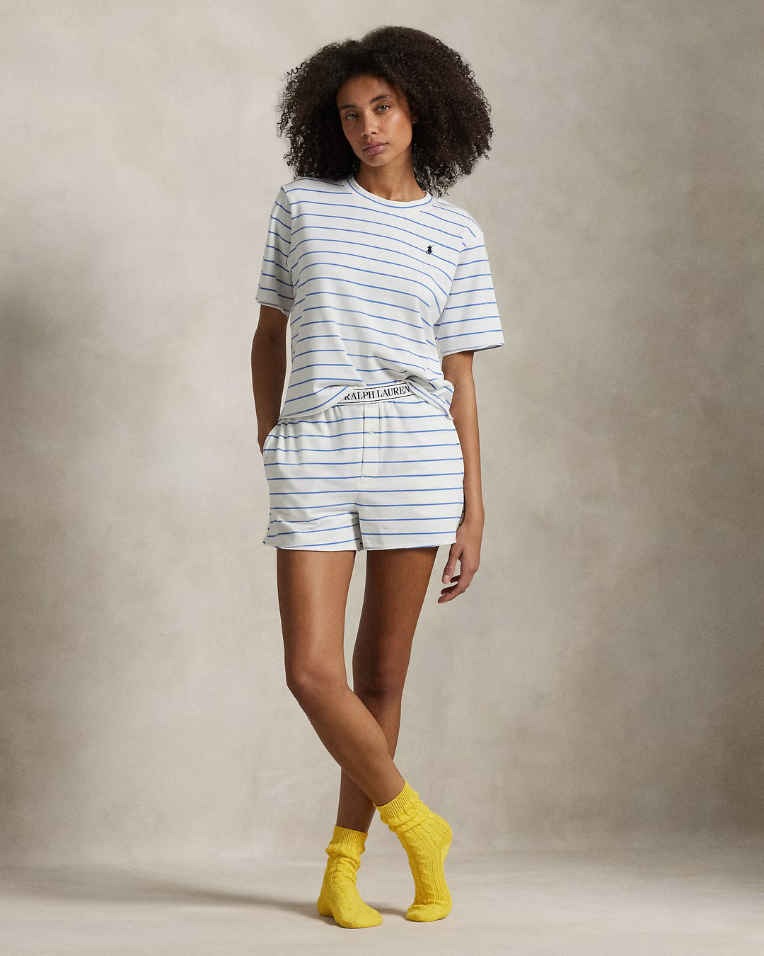 Ralph Lauren Striped Short-Sleeve Pajama Set