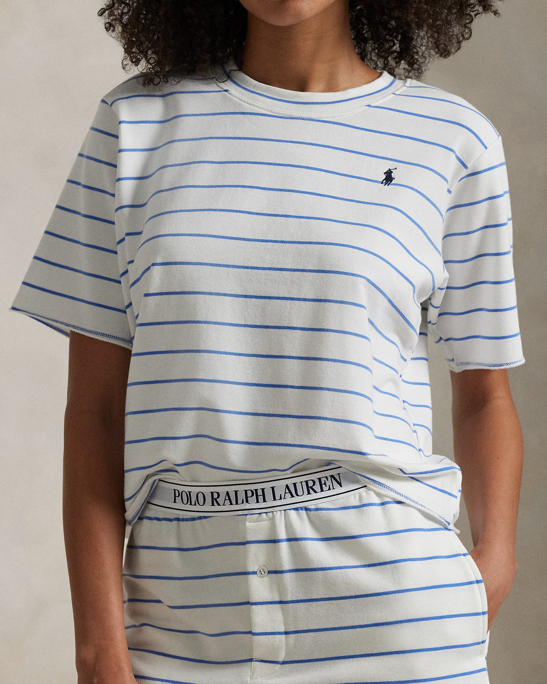 Ralph Lauren Striped Short-Sleeve Pajama Set