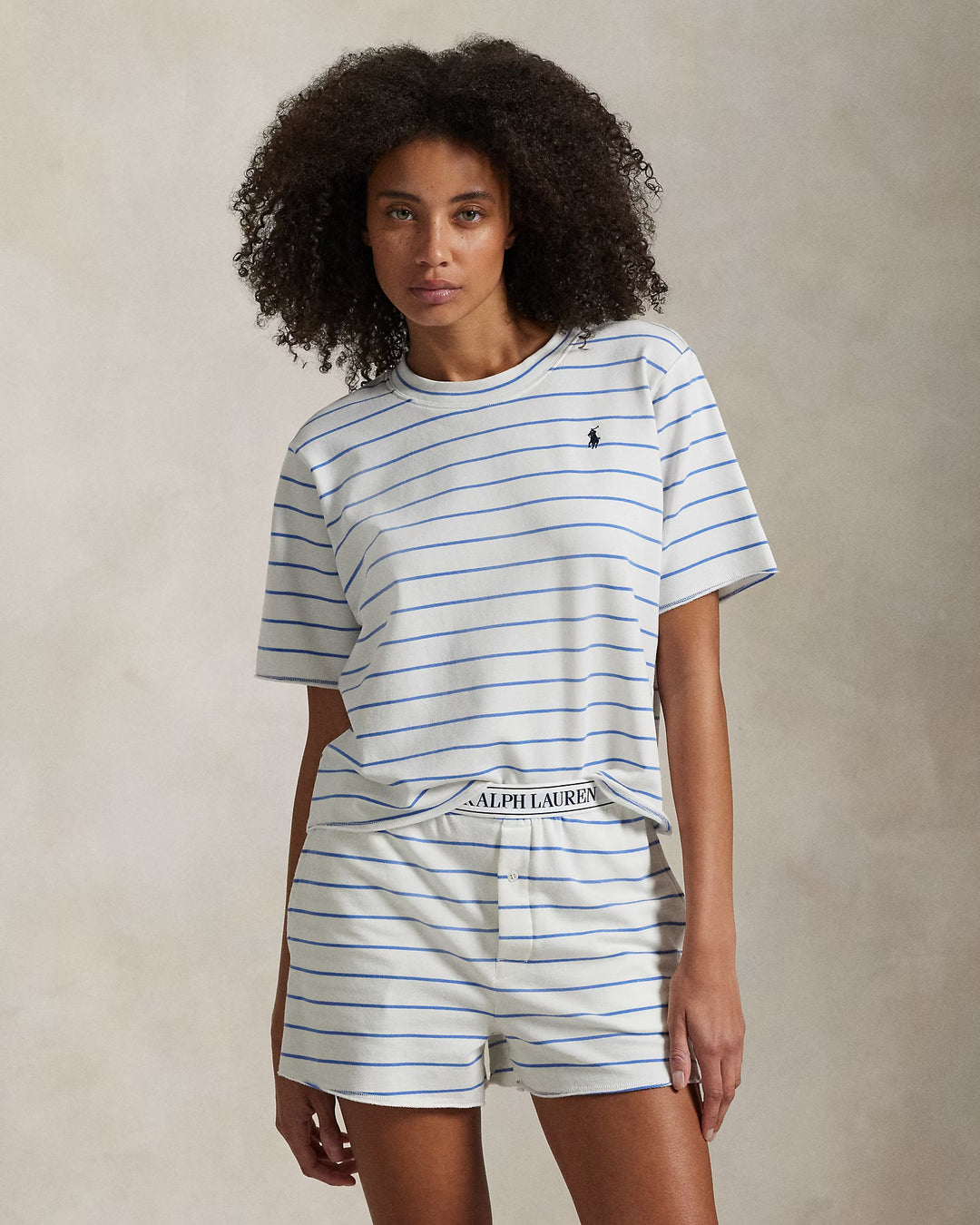Ralph Lauren Striped Short-Sleeve Pajama Set