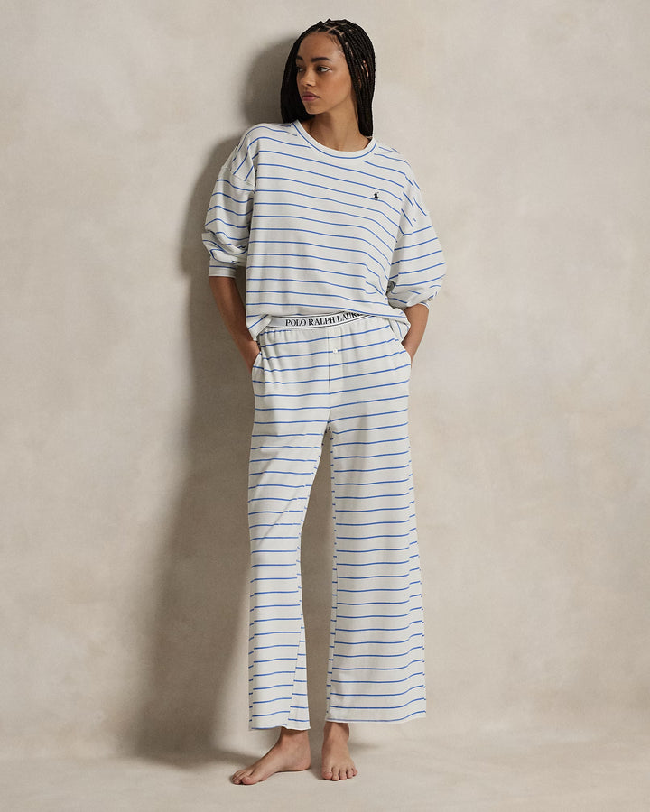 Ralph Lauren Striped Long-Sleeve Pajama Set