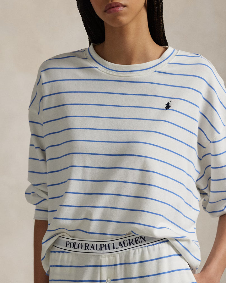 Ralph Lauren Striped Long-Sleeve Pajama Set